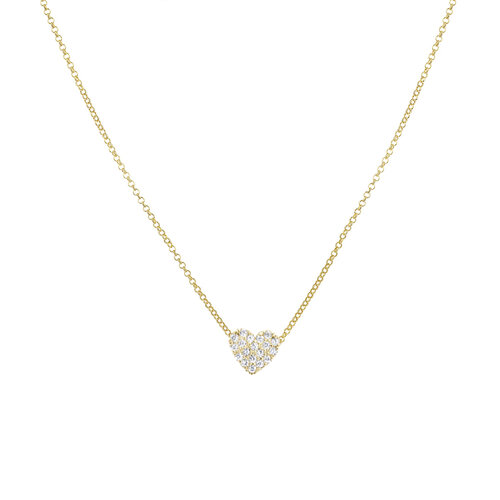 One Heart Necklace  | Yellow Gold Plated