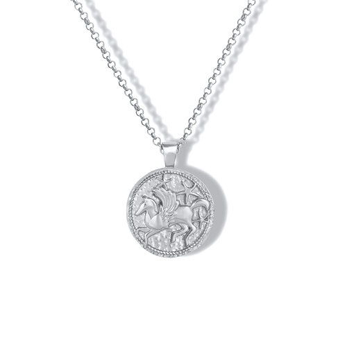 Pegasus Necklace  | Rhodium Plated